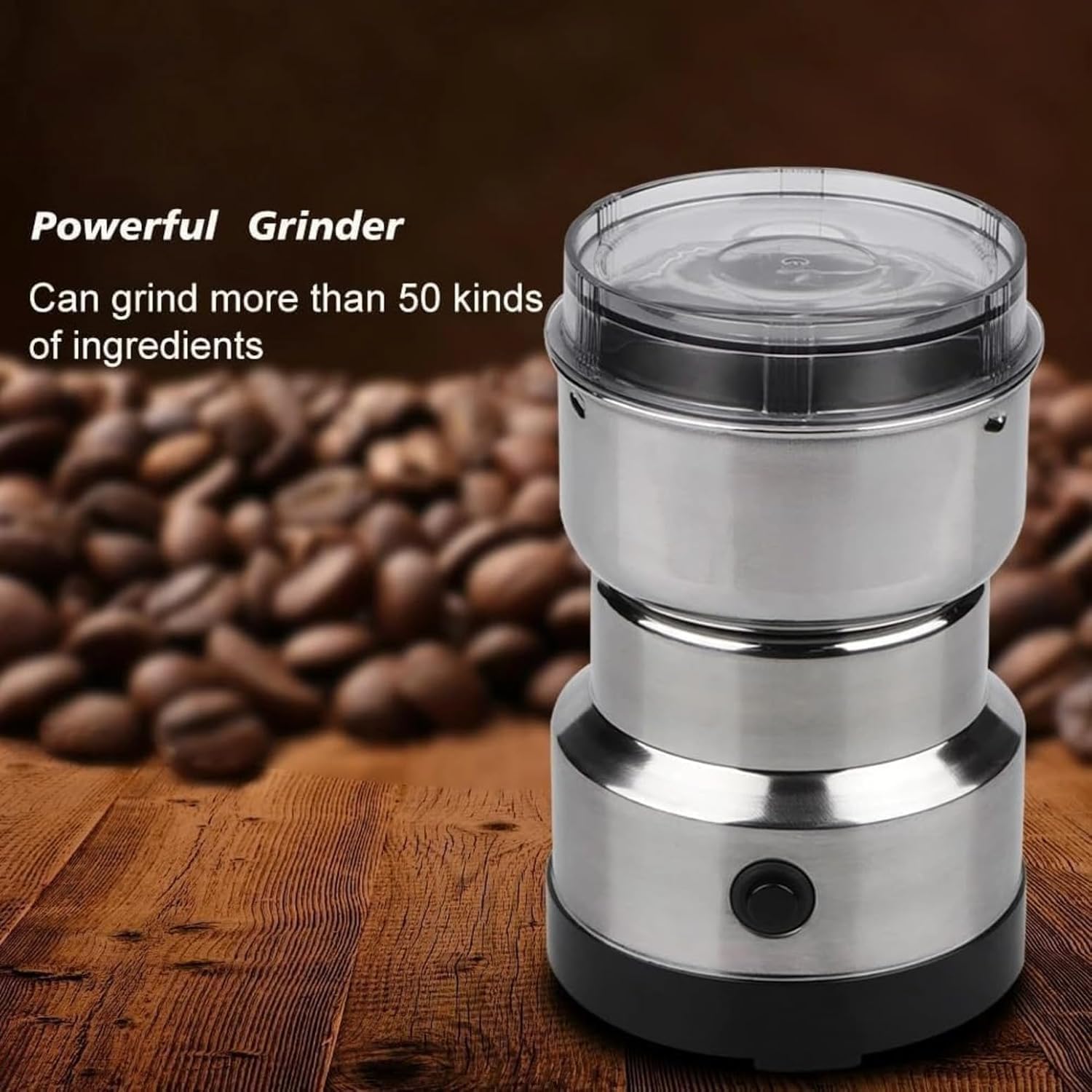 Electric Coffee and Spice Grinder with 4 Stainless Steel Blades - Image 6