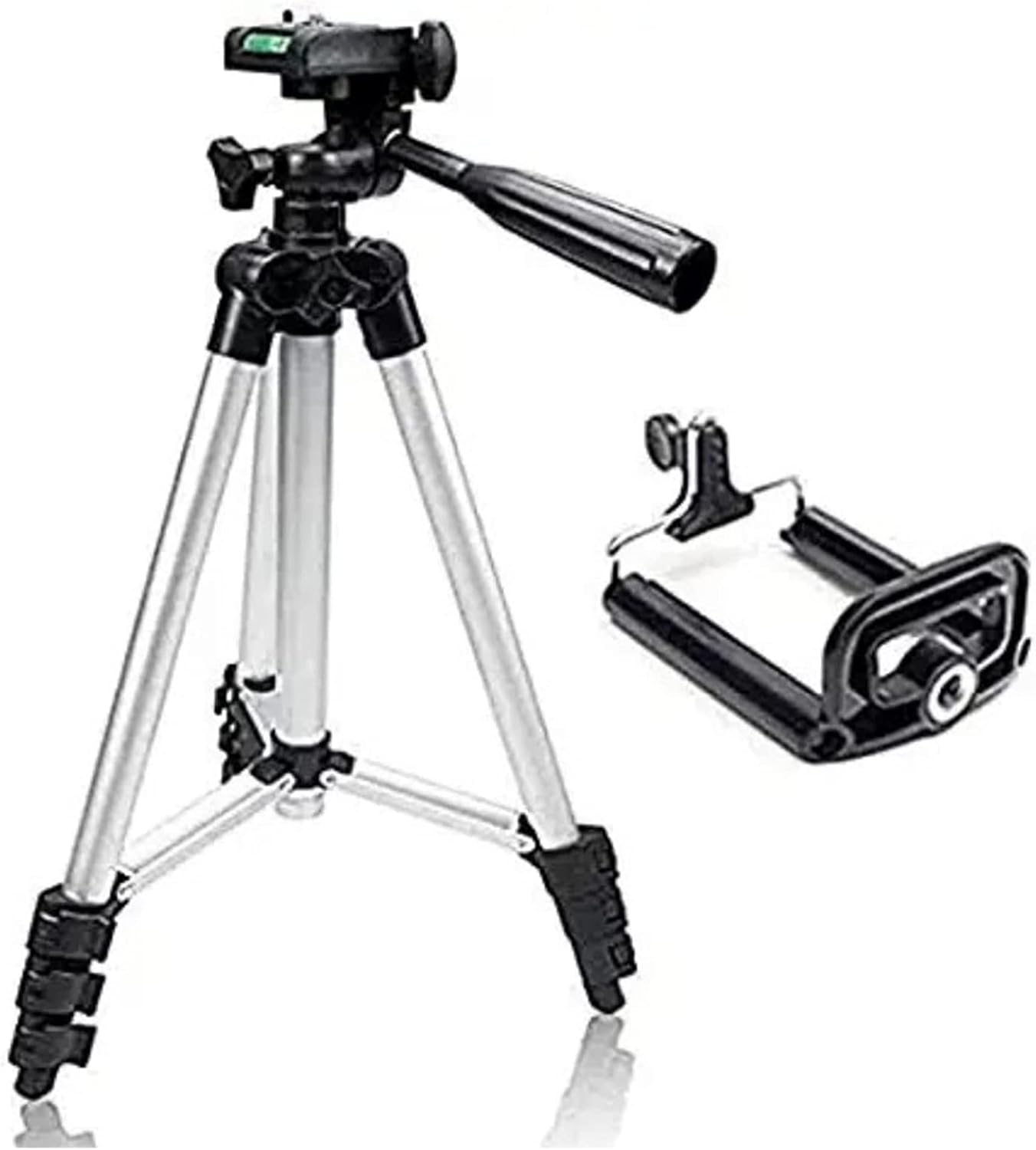 Lightweight Adjustable Tripod Stand with Universal Phone Holder - Image 3