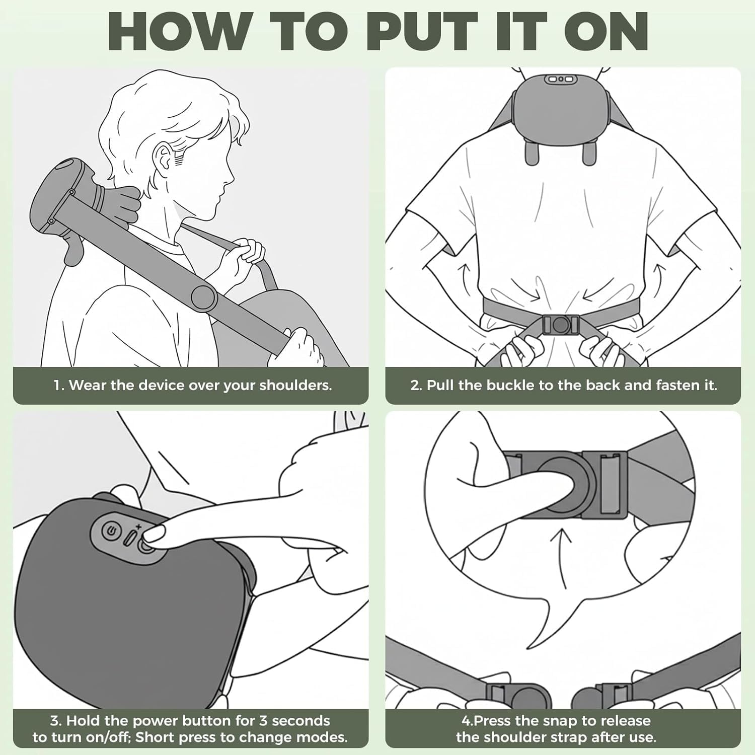 Wireless Neck and Shoulder Massager with Heat - Image 3