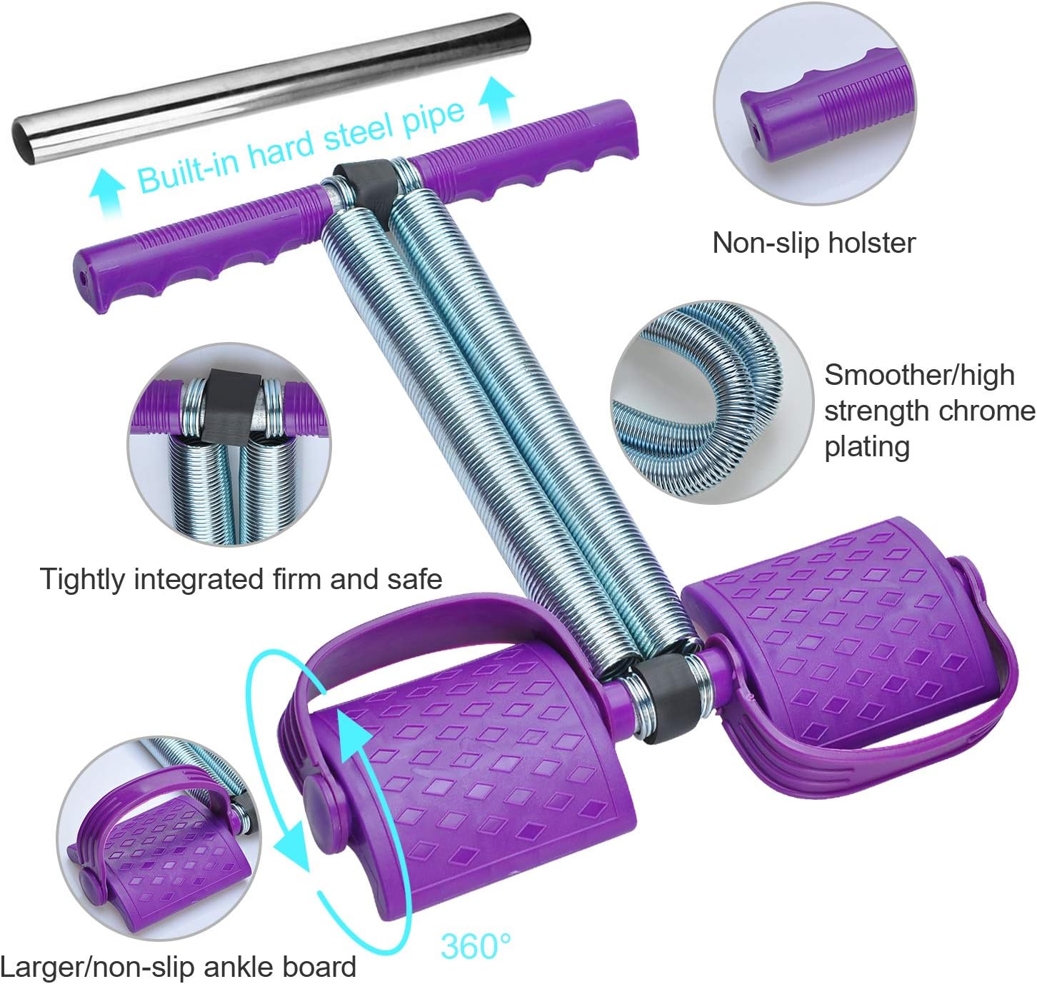 Elastic Sit-Up Pull Rope with Dual Spring Tension - Image 7