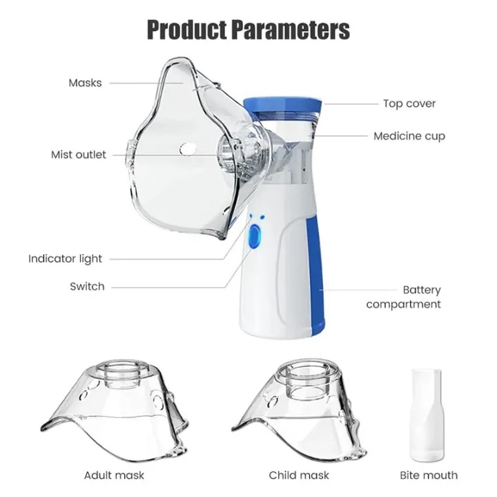 Portable Mesh Nebulizer Machine for Adults and Kids - Image 8