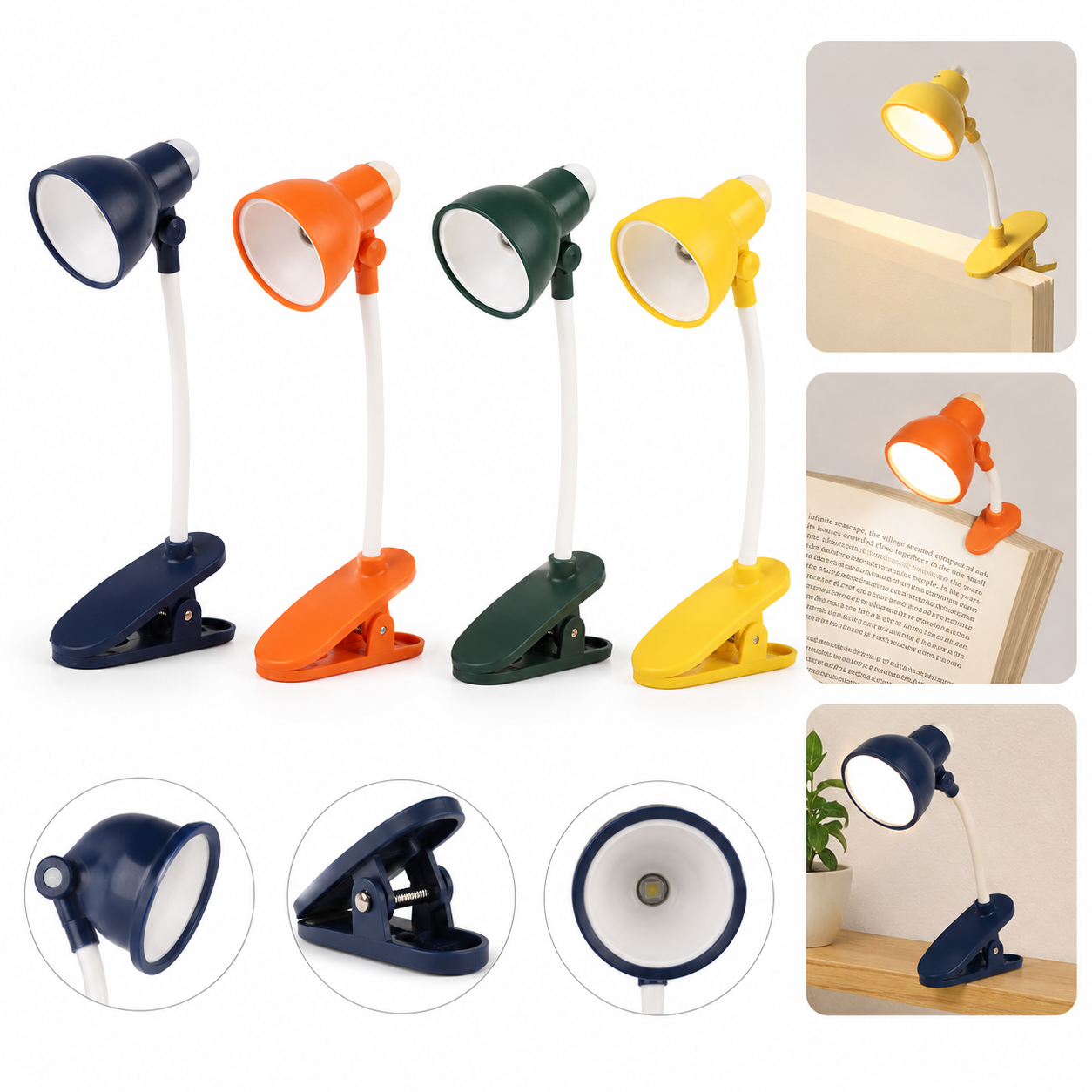 Mini Foldable LED Book Light for Reading - Image 3