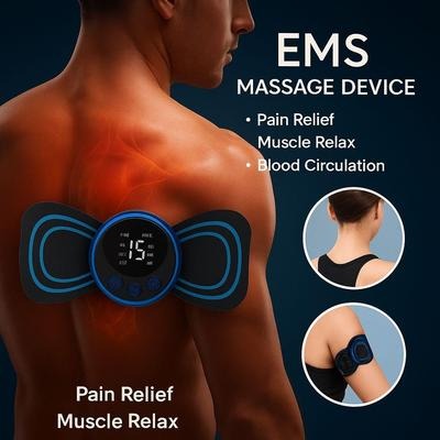 Rechargeable EMS Massage Patch with 8 Modes and 19 Intensity Levels - Image 4